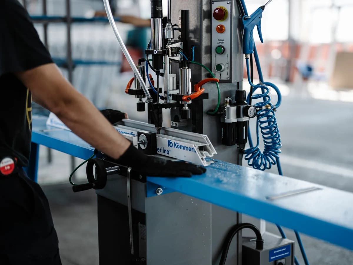 Tasneem factory technician commissioning circular knitting machine